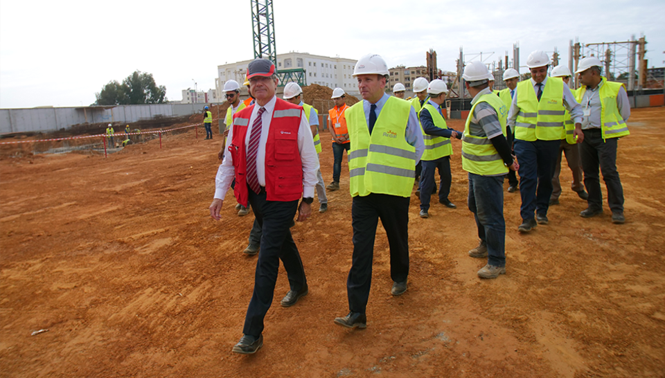 Visite de travail du PDG du groupe Veolia pour la Zone Afrique et Moyen Orient à Redal 3