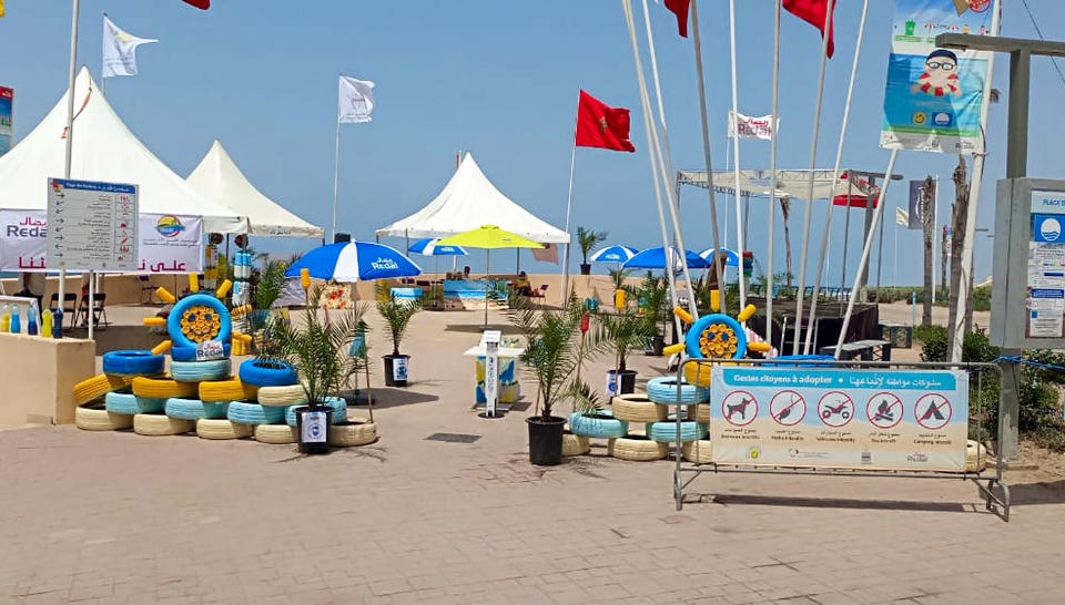 La plage des nations à Bouknadel-Salé