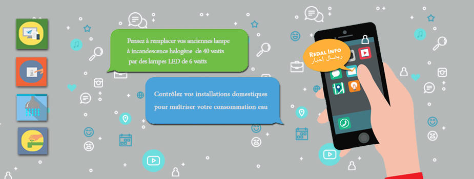Outil pour sensibiliser les clients de Redal aux éco-gestes