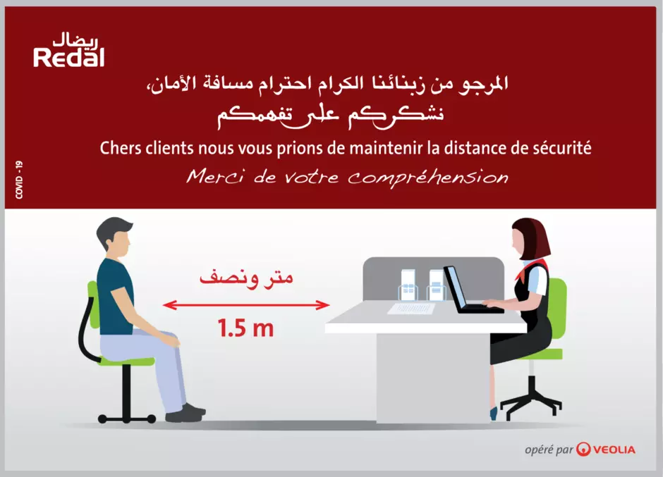 chevalet pour agence prévention corona