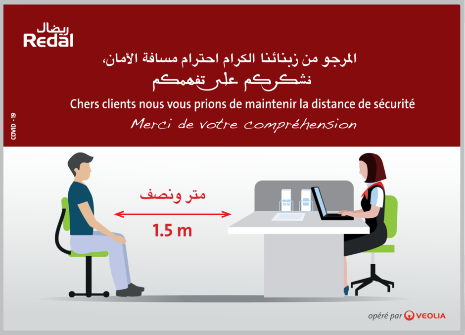 chevalet pour agence prévention corona